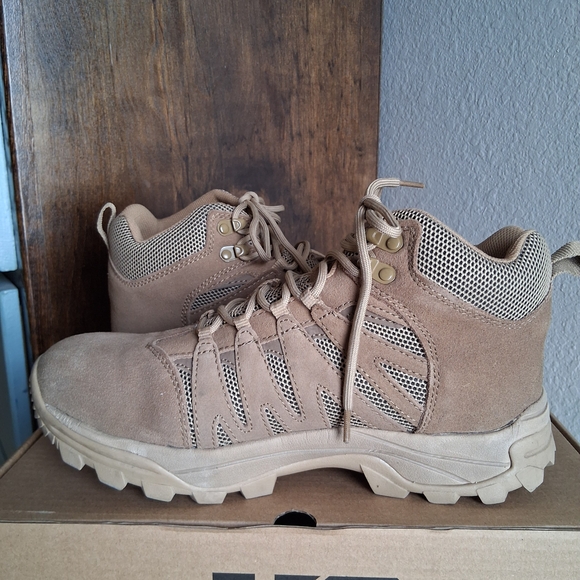🔥 HQ Ortholite Waterproof Tactical Hiking Brown Outdoor Boots Sz.11.5 D - Picture 9 of 13